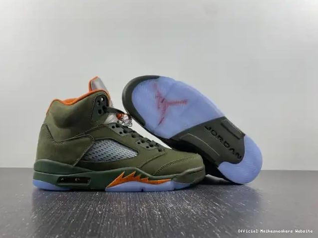 Official Maikesneakers Olive Jordan 5 DD0587-308 Air 0518